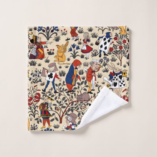 Alice in Wonderland Bad Handdoek (Wasdoekje)