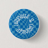 Alice in Wonderland Badge - Curiouser & Curiouser Ronde Button 3,2 Cm (Voorkant)