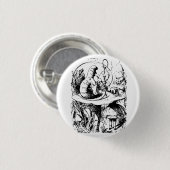 Alice in Wonderland Badge Ronde Button 3,2 Cm (Voorkant /achterkant)