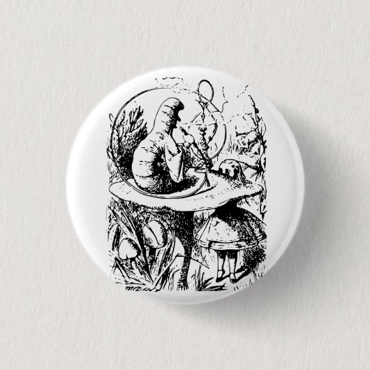 Alice in Wonderland Badge Ronde Button 3,2 Cm (Voorkant)