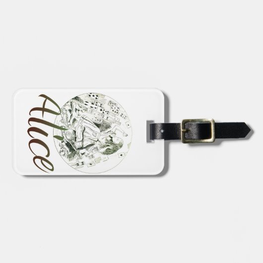 Alice in Wonderland Bagagelabel (Voorkant horizontaal)