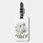 Alice in Wonderland Bagagelabel (Voorkant verticaal)