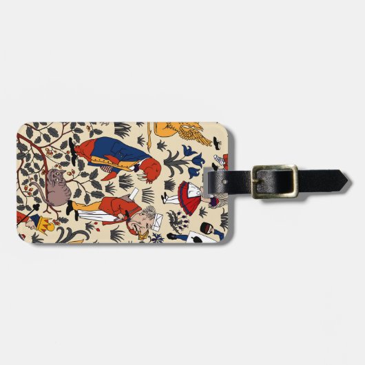 Alice in Wonderland Bagagelabel (Voorkant horizontaal)
