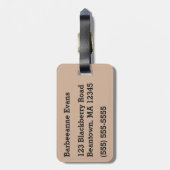 Alice in Wonderland Bagagelabel (Achterkant verticaal)