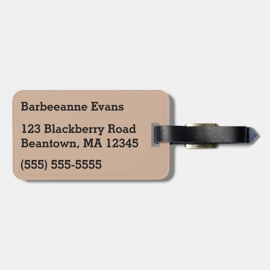 Alice in Wonderland Bagagelabel (Achterkant horizontaal)