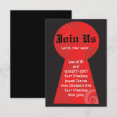 ALICE IN WONDERLAND Bat Mitzvah Feestkaart Kaart (Voorkant / Achterkant)