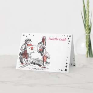 Alice in Wonderland Bat Mitzvah - Hartelijk dank Notitiekaartje