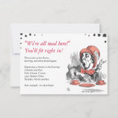 Alice in Wonderland - bat Mitzvah Party card Kaart (Voorkant)