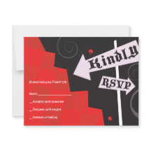 ALICE IN WONDERLAND Bat Mitzvah Reageer Kaart