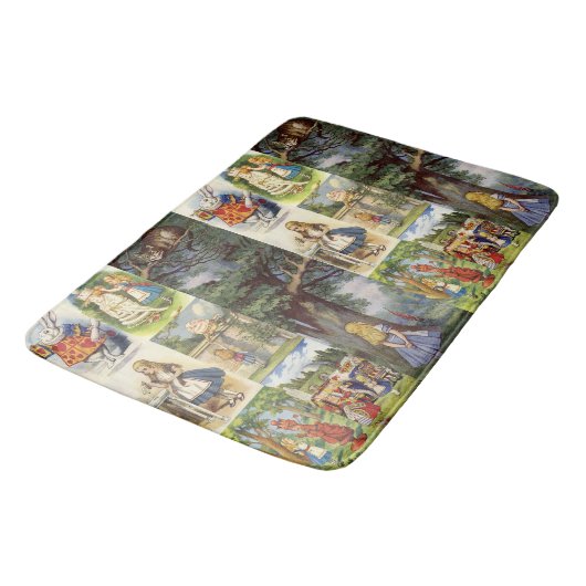 Alice in Wonderland Bathmat Badmat (Gekanteld)