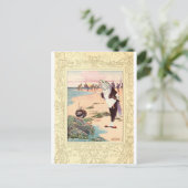 Alice in Wonderland - Beach Scene Briefkaart (Staand voorkant)