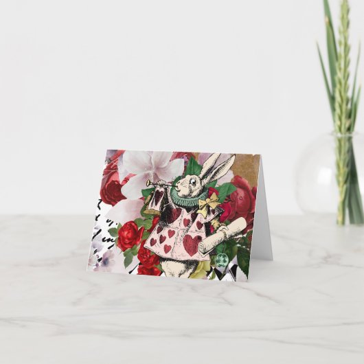  Alice in Wonderland Bedankkaart (Voorkant)