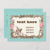 alice in wonderland bedankt briefkaart (Voorkant / Achterkant)