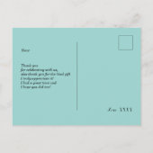 alice in wonderland bedankt briefkaart (Achterkant)