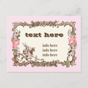 alice in wonderland bedankt briefkaart