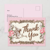 alice in wonderland bedankt briefkaart (Voorkant / Achterkant)