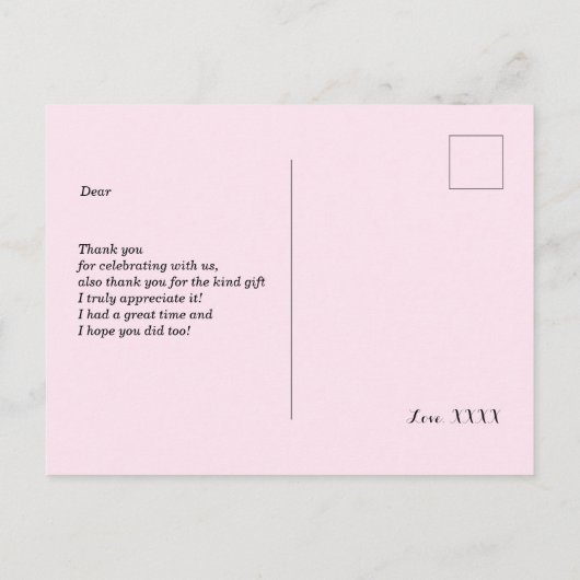 alice in wonderland bedankt briefkaart (Achterkant)