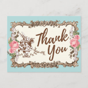 alice in wonderland bedankt briefkaart