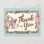 alice in wonderland bedankt briefkaart (Voorkant)