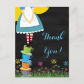Alice in Wonderland Bedankt Post Kaarten (Voorkant)