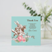 alice in wonderland bedankt voor je uitnodiging (Staand voorkant)