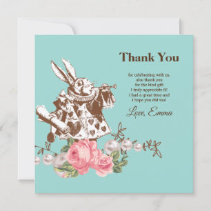 alice in wonderland bedankt voor je uitnodiging