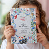 Alice in Wonderland, belangrijk verjaardagsfeestje Kaart