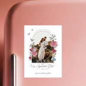 Alice in Wonderland Belangrijke foto van datum Magnetische Uitnodiging