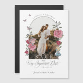 Alice in Wonderland Belangrijke foto van datum Magnetische Uitnodiging (Voorkant / Achterkant)