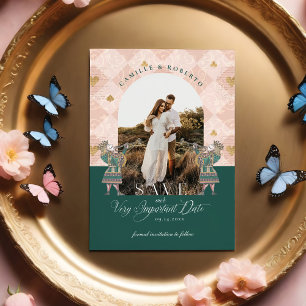 Alice in Wonderland Belangrijke foto van datum Save The Date