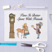 Alice in Wonderland beter met vrienden Tissuepapier (Craft)