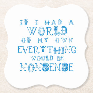 Alice in Wonderland Biermat / Onderzetters