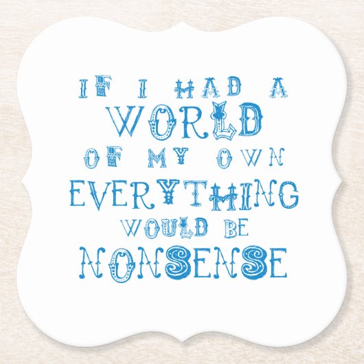 Alice in Wonderland Biermat / Onderzetters (Voorkant)