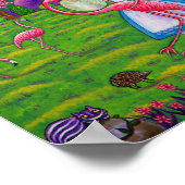 Alice in Wonderland Big Eye Doll Pink Flamingo Poster (Hoek)
