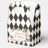 Alice in Wonderland Birthday Bedankdoosjes (Geopend)
