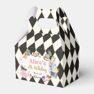 Alice in Wonderland Birthday Bedankdoosjes