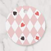 Alice in Wonderland Birthday Bedankjes Labels (Achterkant)