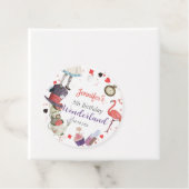 Alice in Wonderland Birthday Bedankjes Labels (In situ)