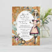  Alice in Wonderland Birthday Bridal Baby I Kaart (Staand voorkant)