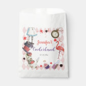 Alice in Wonderland Birthday Favor Bag Bedankzakje (Voorkant)