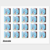 Alice in Wonderland Birthday Favor Stickers (Vel)