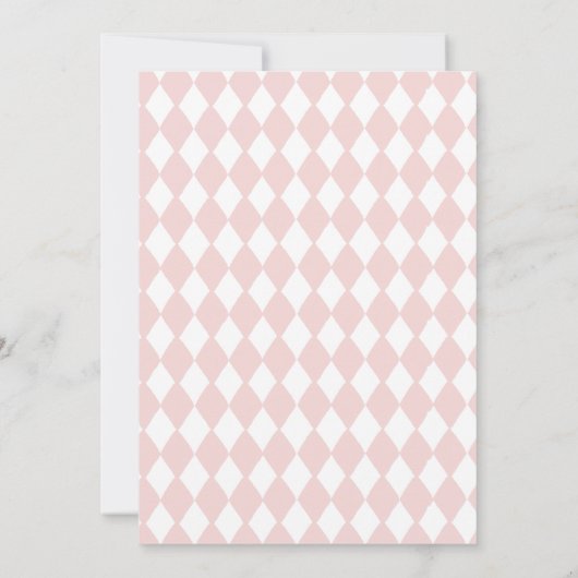 Alice in Wonderland - Birthday Invitation Tea Part Kaart (Achterkant)