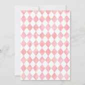 Alice in Wonderland Birthday Invitation Waterverf Kaart (Achterkant)