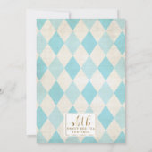 Alice in Wonderland Birthday Invitations Kaart (Achterkant)