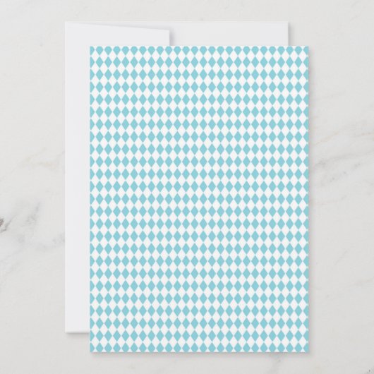 Alice in Wonderland Birthday Invitations Kaart (Achterkant)