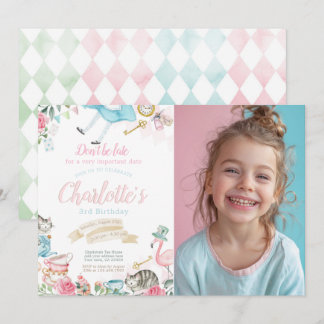 Alice in Wonderland Birthday Kaart