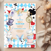 Alice in Wonderland Birthday Kaart