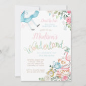 Alice in Wonderland Birthday Kaart (Voorkant)