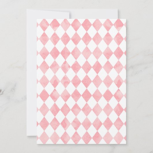 Alice in Wonderland Birthday Kaart (Achterkant)