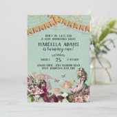 Alice in Wonderland Birthday Kaart (Staand voorkant)